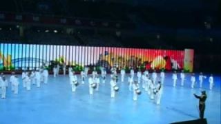 The Royal Australian Navy Band at the Nanchang International Sports Stadium on 25 October 2011